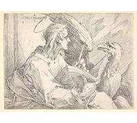 SERENDIPITP Aesthetic Poster Photo Wall Print Retro Picture Saint John the Evangelist by Bartholomaeus Spranger Modern Wall Artwork for Home Decor 60x90cm