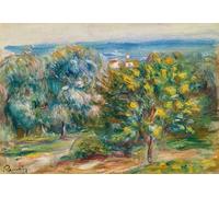 SERENDIPITP Aesthetic Poster Photo Wall Print Retro Picture Sketch of a Landscape in the Midi by Pierre Auguste Renoir Modern Wall Artwork for Home Decor 60x90cm