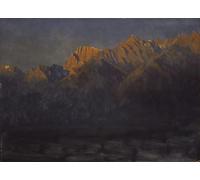 SERENDIPITP Aesthetic Poster Photo Wall Print Retro Picture Sunrise in the Sierras. by Albert Bierstadt Modern Wall Artwork for Home Decor 60x90cm