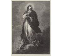SERENDIPITP Aesthetic Poster Photo Wall Print Retro Picture the Conception by Bartolomé Esteban Murillo Modern Wall Artwork for Home Decor 60x90cm