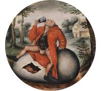 SERENDIPITP Aesthetic Poster Photo Wall Print Retro Picture the Drunkard on an Egg by Pieter Brueghel the Younger Modern Wall Artwork for Home Decor 60x90cm
