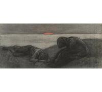 SERENDIPITP Aesthetic Poster Photo Wall Print Retro Picture the Dying Day by Richard Bergh Modern Wall Artwork for Home Decor 60x90cm