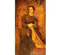 SERENDIPITP Aesthetic Poster Photo Wall Print Retro Picture the Honourable Mary Baring Later the Marchioness of Northampton by George Frederic Watts Modern Wall Artwork for Home Decor 60x90cm
