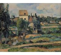 SERENDIPITP Aesthetic Poster Photo Wall Print Retro Picture the Mill on the Couleuvre in Pontoise by Paul Cézanne Modern Wall Artwork for Home Decor 60x90cm