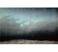SERENDIPITP Aesthetic Poster Photo Wall Print Retro Picture The monk at the sea by Caspar David Friedrich Modern Wall Artwork for Home Decor 60x90cm