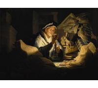 SERENDIPITP Aesthetic Poster Photo Wall Print Retro Picture The parable of the rich fool by Rembrandt van Rijn Modern Wall Artwork for Home Decor 60x90cm