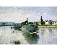 SERENDIPITP Aesthetic Poster Photo Wall Print Retro Picture the Seine At Lavacourt by Claude Monet Modern Wall Artwork for Home Decor 60x90cm
