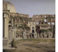 SERENDIPITP Aesthetic Poster Photo Wall Print Retro Picture View of the Interior of the Colosseum by Christoffer Wilhelm Eckersberg Modern Wall Artwork for Home Decor 60x90cm