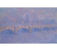 SERENDIPITP Aesthetic Poster Photo Wall Print Retro Picture Waterloo Bridge Sunlight Effect by Claude Monet Modern Wall Artwork for Home Decor 60x90cm