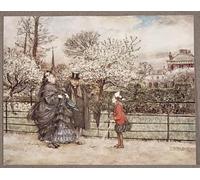 SERENDIPITP Aesthetic Poster Photo Wall Print Retro Picture When You Meet Grown Up People in the Gardens Who Puff and Blow by Arthur Rackham Modern Wall Artwork for Home Decor 60x90cm