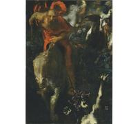 SERENDIPITP Aesthetic Poster Photo Wall Print Retro Picture Wild Hunt by Franz von Stuck Modern Wall Artwork for Home Decor 60x90cm