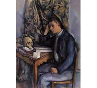 SERENDIPITP Aesthetic Poster Photo Wall Print Retro Picture Young Man and Skull by Paul Cézanne Modern Wall Artwork for Home Decor 60x90cm