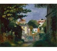 SERENDIPITP Retro Picture Poster Wall Art Pictures Painting a House and Person Among the Trees by Pierre Auguste Renoir Wall Art Canvas Print for Wall Decor 60x90cm
