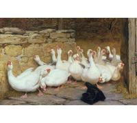 SERENDIPITP Retro Picture Poster Wall Art Pictures Painting an Anxious Moment by Briton Riviere Wall Art Canvas Print for Wall Decor 60x90cm
