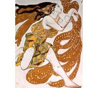 SERENDIPITP Retro Picture Poster Wall Art Pictures Painting Bacchante Canvas Painting Picture for a Ballets Russes Production of Painting by Leon Bakst Wall Art Canvas Print for Wall Decor 60x90cm