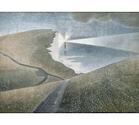 SERENDIPITP Retro Picture Poster Wall Art Pictures Painting Beachy Head by Eric Ravilious Wall Art Canvas Print for Wall Decor 60x90cm