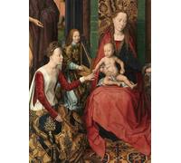 SERENDIPITP Retro Picture Poster Wall Art Pictures Painting Detail of the Central of the of Saint the Baptist and Saint the Evangelist by Hans Memling Wall Art Canvas Print for Wall Decor 60x90cm