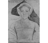 SERENDIPITP Retro Picture Poster Wall Art Pictures Painting Frances Countess of Surrey by Hans Holbein the Younger Wall Art Canvas Print for Wall Decor 60x90cm