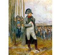 SERENDIPITP Retro Picture Poster Wall Art Pictures Painting His Staff Looking At the Pomegranates of the Imperiale Guard by Jean Baptiste Edouard Detaille Wall Art Canvas Print for Wall Decor 60x90cm