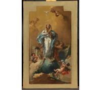 SERENDIPITP Retro Picture Poster Wall Art Pictures Painting Immaculate Conception by Battista Tiepolo Wall Art Canvas Print for Wall Decor 60x90cm