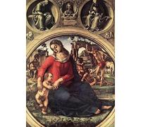 SERENDIPITP Retro Picture Poster Wall Art Pictures Painting Lady and Child by Luca Signorelli Wall Art Canvas Print for Wall Decor 60x90cm
