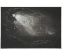 SERENDIPITP Retro Picture Poster Wall Art Pictures Painting Paradise Lost: The Creation of Light by John Martins Wall Art Canvas Print for Wall Decor 60x90cm