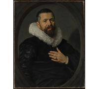 SERENDIPITP Retro Picture Poster Wall Art Pictures Painting Portrait of a Bearded Man with a Ruff by Frans Hals Wall Art Canvas Print for Wall Decor 60x90cm