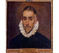 SERENDIPITP Retro Picture Poster Wall Art Pictures Painting Portrait of a Gentleman Painting by El Greco Wall Art Canvas Print for Wall Decor 60x90cm