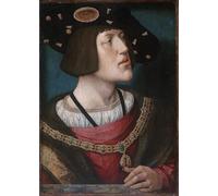 SERENDIPITP Retro Picture Poster Wall Art Pictures Painting Portrait of Charles V Holy Roman Emperor by Bernard Van Orley Wall Art Canvas Print for Wall Decor 60x90cm