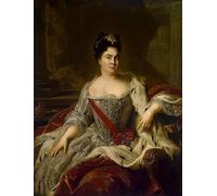 SERENDIPITP Retro Picture Poster Wall Art Pictures Painting Portrait of Empress Catherine I by Jean Marc Nattier Wall Art Canvas Print for Wall Decor 60x90cm