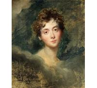 SERENDIPITP Retro Picture Poster Wall Art Pictures Painting Portrait of Lady Caroline Lamb by Lawrence Wall Art Canvas Print for Wall Decor 60x90cm