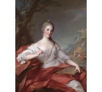 SERENDIPITP Retro Picture Poster Wall Art Pictures Painting Portrait of Marie Genevieve Boudrey Represented As a Muse by Jean-marc Nattier Wall Art Canvas Print for Wall Decor 60x90cm