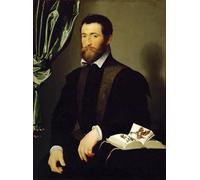 SERENDIPITP Retro Picture Poster Wall Art Pictures Painting Portrait of Pierre Quthe Apothecary by François Clouet Wall Art Canvas Print for Wall Decor 60x90cm