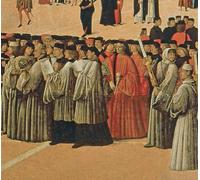 SERENDIPITP Retro Picture Poster Wall Art Pictures Painting Procession in St Marks Square Detail of Singers by Gentile Bellini Wall Art Canvas Print for Wall Decor 60x90cm