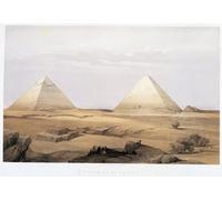 SERENDIPITP Retro Picture Poster Wall Art Pictures Painting Pyramids of Geezeh in the Holy Land by David Roberts Wall Art Canvas Print for Wall Decor 60x90cm