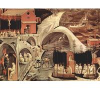 SERENDIPITP Retro Picture Poster Wall Art Pictures Painting Scenes From the Hermit s Life by Paolo Uccello Wall Art Canvas Print for Wall Decor 60x90cm