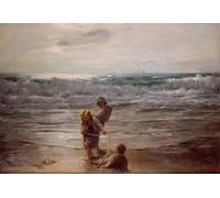 SERENDIPITP Retro Picture Poster Wall Art Pictures Painting Something out of the Sea William McTaggart Wall Art Canvas Print for Wall Decor 60x90cm