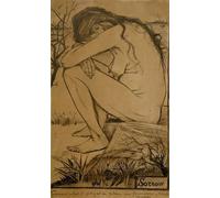 SERENDIPITP Retro Picture Poster Wall Art Pictures Painting Sorrow by Vincent Van Gogh Wall Art Canvas Print for Wall Decor 60x90cm
