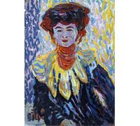 SERENDIPITP Retro Picture Poster Wall Art Pictures Painting Street with Red Streetwalker by Ernst Ludwig Kirchner Wall Art Canvas Print for Wall Decor 60x90cm