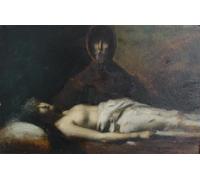 SERENDIPITP Retro Picture Poster Wall Art Pictures Painting Study for the Head and Bust of Atala Jean-Jacques Henner Wall Art Canvas Print for Wall Decor 60x90cm