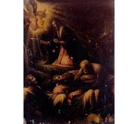SERENDIPITP Retro Picture Poster Wall Art Pictures Painting the Agony in the Garden by Francesco Ii Bassano Wall Art Canvas Print for Wall Decor 60x90cm