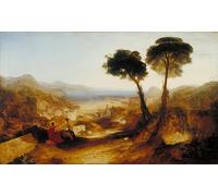 SERENDIPITP Retro Picture Poster Wall Art Pictures Painting the Bay of Baiae and the Sibyl by Mallord William Turner Wall Art Canvas Print for Wall Decor 60x90cm