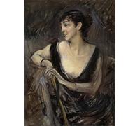 SERENDIPITP Retro Picture Poster Wall Art Pictures Painting the Countess De Rasty Sitting by Giovann Wall Art Canvas Print for Wall Decor 60x90cm