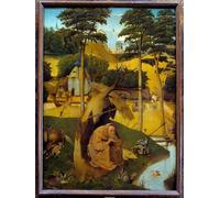 SERENDIPITP Retro Picture Poster Wall Art Pictures Painting the Crucifixion by Hieronymus Boske Wall Art Canvas Print for Wall Decor 60x90cm