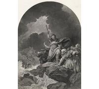 SERENDIPITP Retro Picture Poster Wall Art Pictures Painting the Destruction of Pharaoh's Host by Philippe Jacques De Loutherbourg Wall Art Canvas Print for Wall Decor 60x90cm