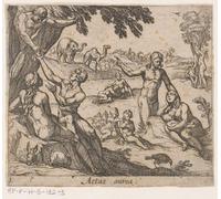 SERENDIPITP Retro Picture Poster Wall Art Pictures Painting the Golden Age by Antonio Tempesta Wall Art Canvas Print for Wall Decor 60x90cm