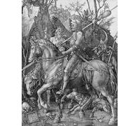 SERENDIPITP Retro Picture Poster Wall Art Pictures Painting the Knight Death and the Devil by Albrecht Dürer Wall Art Canvas Print for Wall Decor 60x90cm