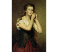 SERENDIPITP Retro Picture Poster Wall Art Pictures Painting the New Earrings by William Powell Frith Wall Art Canvas Print for Wall Decor 60x90cm