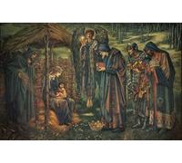 SERENDIPITP Retro Picture Poster Wall Art Pictures Painting the Star of Bethlehem by Edward Burne Jones Wall Art Canvas Print for Wall Decor 60x90cm