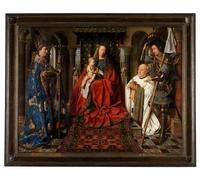 SERENDIPITP Retro Picture Poster Wall Art Pictures Painting the Virgin and Child with Joris Van Der Paele by Jan Van Eyck Wall Art Canvas Print for Wall Decor 60x90cm